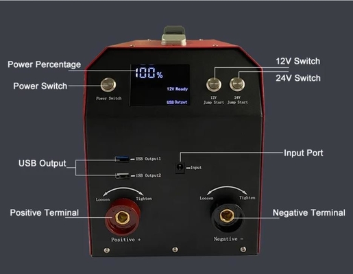 12V 24V przenośna ładowarka samochodowa urządzenie do uruchamiania awaryjnego samochodu Heavy Duty Design
