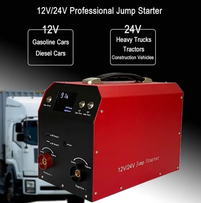 4000A przenośna ładowarka samochodowa Auto Truck 12v 24v akumulator samochodowy urządzenie do awaryjnego uruchamiania Power Bank