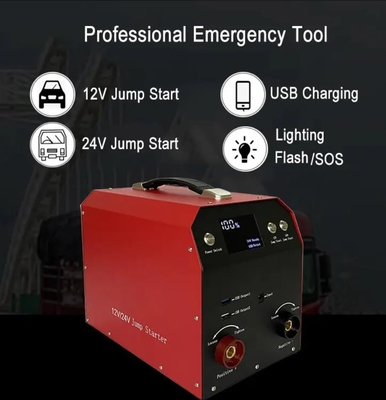 4000A przenośna ładowarka samochodowa Auto Truck 12v 24v akumulator samochodowy urządzenie do awaryjnego uruchamiania Power Bank