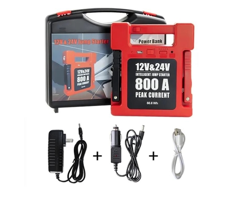 Mini Car Battery Booster Power Pack 12v 24v Urządzenie do uruchamiania awaryjnego samochodu Ładowarka