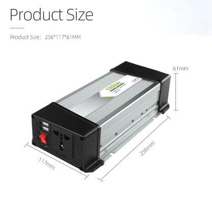 1.5KW DC AC Power Inverter 12v do 230V Solar Modyfikowany falownik sinusoidalny Wysoka wydajność