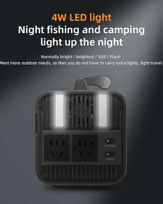 Duży wyświetlacz LCD Sprawdź elektryczność Lewy przenośny Camping Power Bank Akumulator AC