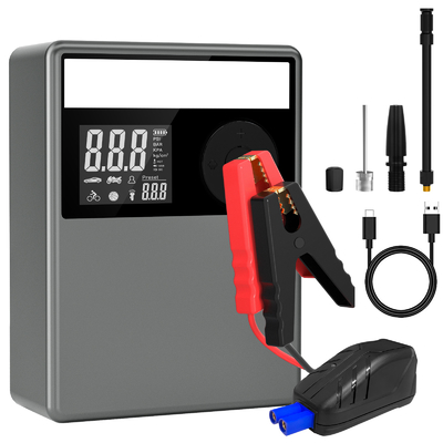 Urządzenie do awaryjnego uruchamiania Power Pack ze sprężarką powietrza 12V 2000A 12000mAH Wzmacniacz akumulatora samochodowego Przenośna ładowarka samochodowa