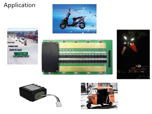 24S 60A aktywny BMS lifepo4, BMS z balansem FR-4 Materiał