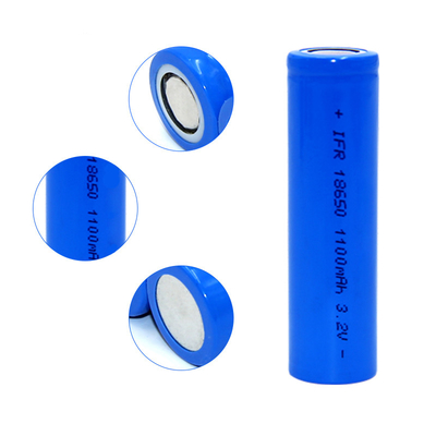 IFR 18650 Ogniwo akumulatorowe LiFePO4 10A 3,2 V 1100 mAh z wysoką szybkością rozładowania