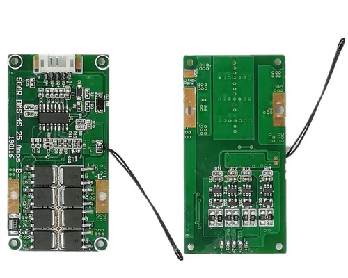 Wspólny port 4S 10A BMS 14,8 V z regulacją temperatury o wymiarach 66 × 34 mm