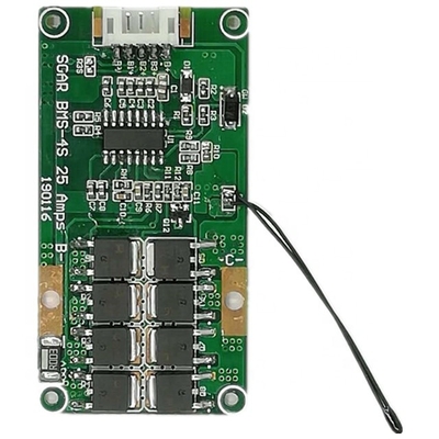 Wspólny port 4S 10A BMS 14,8 V z regulacją temperatury o wymiarach 66 × 34 mm