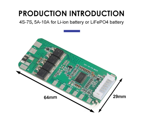 PCM BMS do płyty zabezpieczającej baterię 18650 5A-10A z balansem