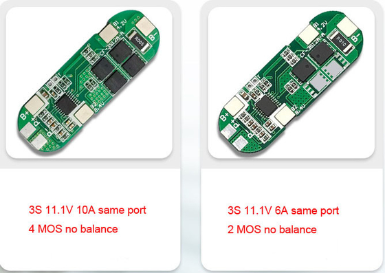 3S 6A 10A Li Ion 18650 BMS Pcm Płytka zabezpieczająca baterię 11,1 V 12 V 12,6 V