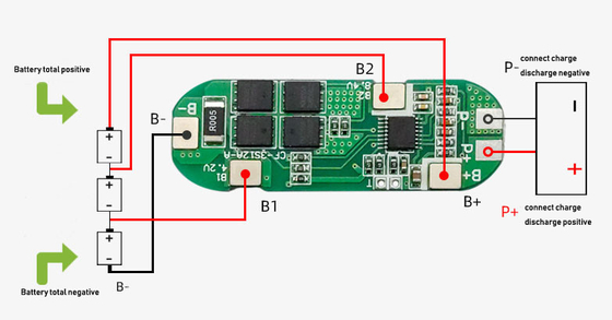 3S 6A 10A Li Ion 18650 BMS Pcm Płytka zabezpieczająca baterię 11,1 V 12 V 12,6 V