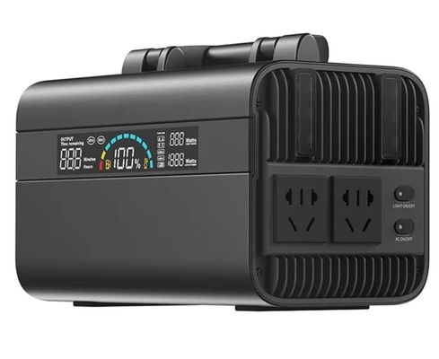 110V / 220V Wejście Wyjście 600wh Przenośna elektrownia z energią słoneczną i światłem 4w